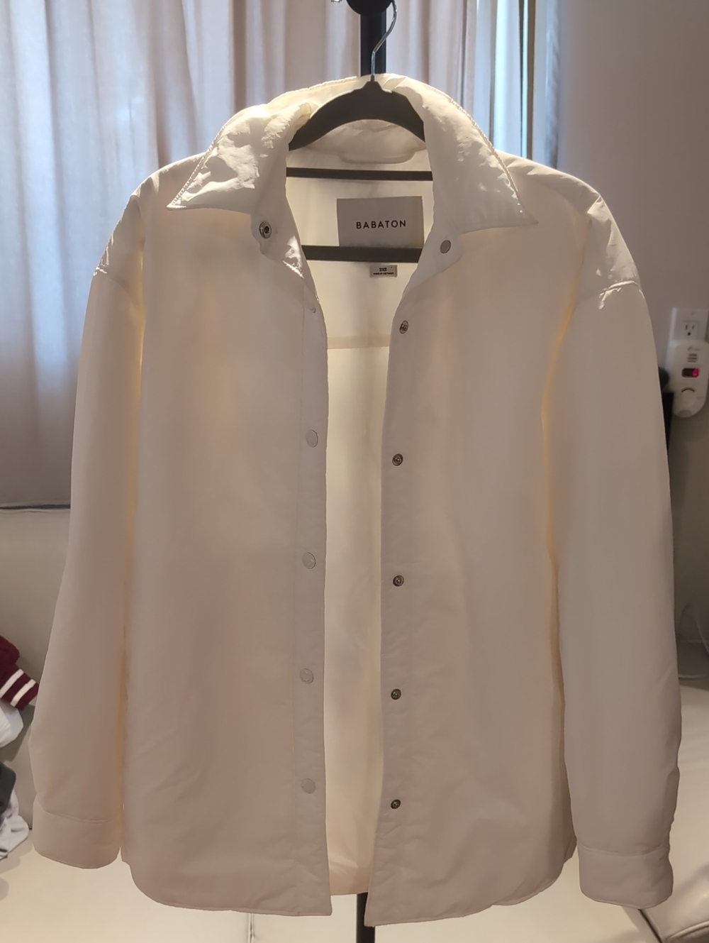Babaton Cream Button-Up Shirt Jacket